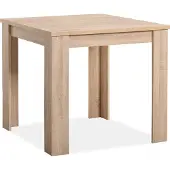 Homestyle4u Esstisch Braun Holztisch Küchentisch 80x80 cm Holz Eiche