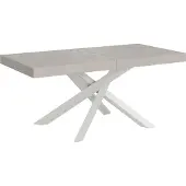 Itamoby Volantis Cashmere Ausziehtisch 180/284x90 cm mit weißen Beinen