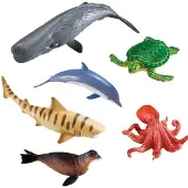 Learning Resources Grosse Figuren. Tiere, Ozean. Set mit 6 Stück.