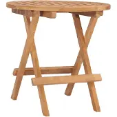 Prolenta Maison Exclusive - Klappbarer Gartentisch 50x50x50 cm Teak Massivholz
