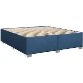 Syfax Bettgestell ohne Matratze Blau 180x200 cm Stoff