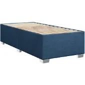 Syfax Bettgestell ohne Matratze Blau 90x200 cm Stoff