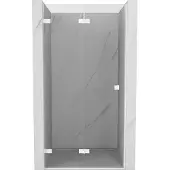 Mexen Lunar-F faltbare Duschabtrennung links 70 cm, transparent, weiß - 836-070-000-20-00-L