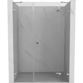 Mexen Lunar Duschabtrennung rechts öffnend 155 cm, transparent, Chrom - 834S-155-050-01-00-P