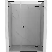 Mexen Lunar L Duschdrehtür rechts 135 cm, transparent, schwarz - 834SL-135-050-70-00-P