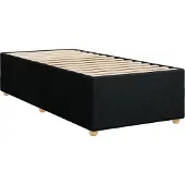 Syfax Bettgestell ohne Matratze Schwarz 90x190 cm Stoff