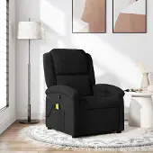 Prolenta Maison Exclusive - Massage-Relaxsessel, schwarzer Samt