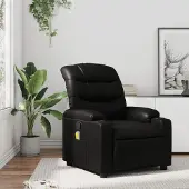 Prolenta Maison Exclusive - Massage-Relaxsessel, Kunstleder, Schwarz