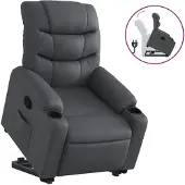 Sonstiges Relaxsessel mit Aufstehhilfe Grau Kunstleder