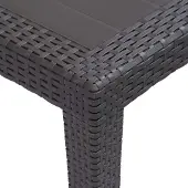 vidaXL "Winter Sale" Gartentische - Braun Gartentisch Braun 79x79x72cm Kunststoff Rattan-Optik DE3522495
