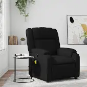 vidaXL Möbel Massage-Relaxsessel, Kunstleder, Schwarz - Fernseh- & Relaxsessel 3206188