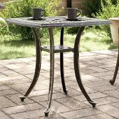 Prolenta Maison Exclusive - Gartentisch Bronzen 53x53x53 cm Aluminiumguss