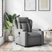 Prolenta Maison Exclusive - Massage-Relaxsessel, Stoff, Dunkelgrau