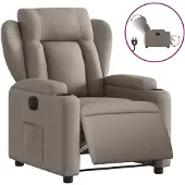 Sonstiges Relaxsessel Elektrisch Taupe Stoff