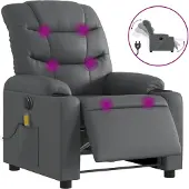 Sonstiges Massagesessel Elektrisch Grau Kunstleder