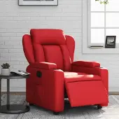 vidaXL Relaxsessel Elektrisch Rot Kunstleder , Klassische Sessel 2024 Neu