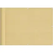 vidaXL Balkonsichtschutz Sandfarben 75x800 cm 100 % Polyester-Oxford