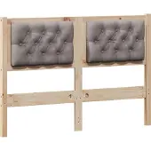 Syfax Kopfteil Sonstiges Braun und Taupe 120 cm Massivholz Kiefer