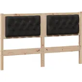 Syfax Kopfteil Sonstiges Braun und Schwarz 150 cm Massivholz Kiefer