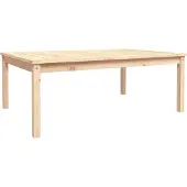 Syfax Gartentisch 121x82,5x45 cm Massivholz Kiefer