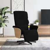 Prolenta Maison Exclusive - Massagesessel mit Fußteil Schwarz Stoff