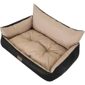 Doggy Gartenkissen, Kissen für Gartenschaukel mit Rückenlehne 100x50x55cm, Farbe beige
