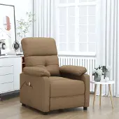 vidaXL Möbel Massagesessel Braun Stoff - Massagesessel 289676