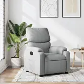 Prolenta Maison Exclusive - Relaxsessel Hellgrau Stoff