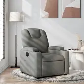 Prolenta Maison Exclusive - Relaxsessel Dunkelgrau Stoff