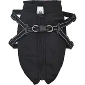 vidaXL Hundemantel Schwarz L32 Fleece und Polyester