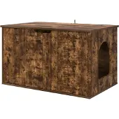 Syfax Katzenhaus Geräucherte Eiche 85 x 55 x 50,5 cm Holzwerkstoff