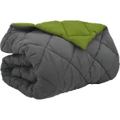 vidaXL Winterbettdecke 220 x 240 cm 450 g/m² Grün und Anthrazit