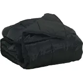 vidaXL Sommerdecke Schwarz 135 x 200 cm Satin und Mikrofaser