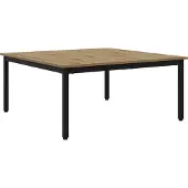 vidaXL Couchtisch Kunsthandwerk Eiche 100 x 100 x 45 cm Holzwerkstoff