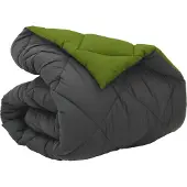 vidaXL Winterbettdecke 135 x 200 cm 450 g/m² Grün und Anthrazit