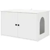 Syfax Katzenhaus Weiß 85 x 55 x 50,5 cm Holzwerkstoff