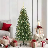 vidaXL "Schlussverkauf" Weihnachtskugel-Set mit 150 LEDs 61 Stück Gold Kunststoff C8168