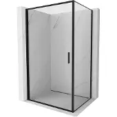 Mexen Exo Duschkabine schwenkbar 80 x 75 cm, transparent, schwarz - 817-080-075-70-00