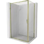 Mexen Exo Duschkabine Schiebetür 145 x 95 cm, transparent, gold - 8151-145-095-50-00