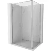 Mexen Exo Duschkabine schwenkbar 80 x 90 cm, transparent, Chrom - 814-080-090-01-00