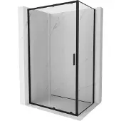 Mexen Exo Duschkabine, verschiebbar 100 x 95 cm, transparent, schwarz - 8151-100-095-70-00