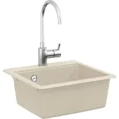 vidaXL Waschbecken Beige 470 x 440 mm Granit
