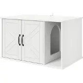 Syfax Katzenhaus Weiß 85 x 55 x 50 cm Holzwerkstoff