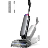 Tineco Floor One S9 Artist Steam Pro, Standstaubsauger, Beutellos, Schwarz, Silber, 0,88 l, 0,75 l, Rechteckig