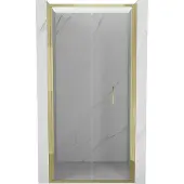 Mexen Exo faltbare Duschabtrennung 75 cm, transparent, gold - 816-075-000-50-00