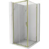 Mexen Exo Duschkabine Schiebetür 95 x 95 cm, transparent, gold - 8151-095-095-50-00