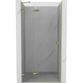 Mexen Lunar Duschdrehtür links 85 cm, transparent, gold - 834-085-000-50-00-L