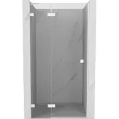 Mexen Lunar Duschdrehtür links 105 cm, transparent, weiß - 834-105-000-20-00-L