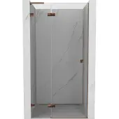 Mexen Lunar L Dusch-Schwenktür links 95 cm, transparent, Roségold - 834L-095-000-60-00-L