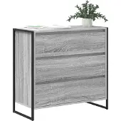 vidaXL Sideboard Graues Sonoma 79 x 36 x 75.5 cm Holzwerkstoff